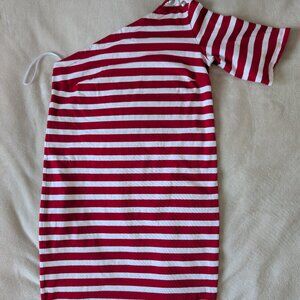 Ralph Lauren one shoulder striped dress 100% cotton